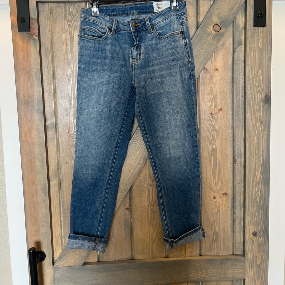 Cosmic Blue Love Cropped Jeans